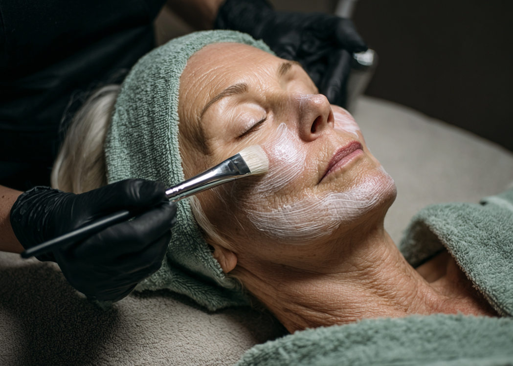 Professional facial treatment by Bonnie Douglas